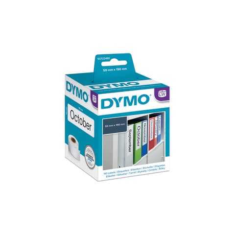 Rotolo da 110 etichette Dymo LabelWriter registratori G. 190x59 mm bianco S0722480